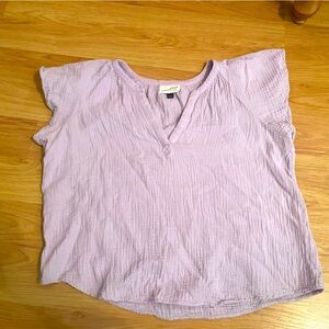 Lilac Cotton Blouse